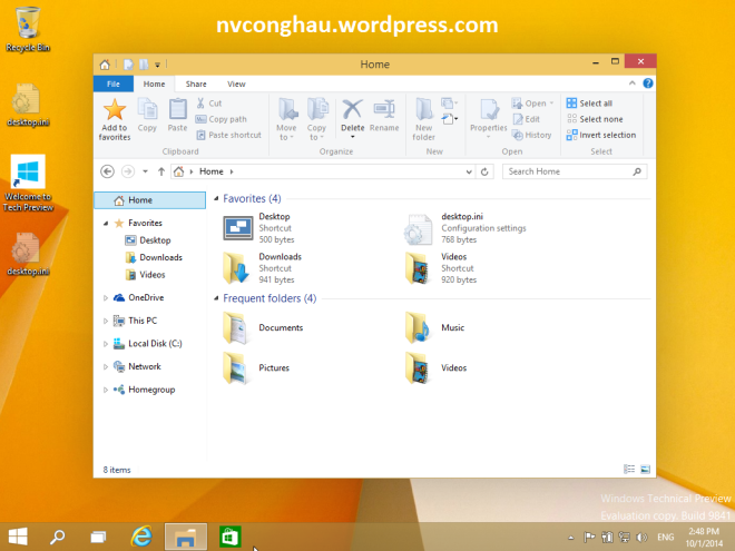 Windows 10 File Explorer