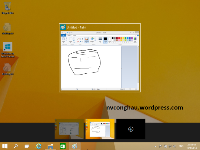 Tính năng Multi-Desktop của Windows 10